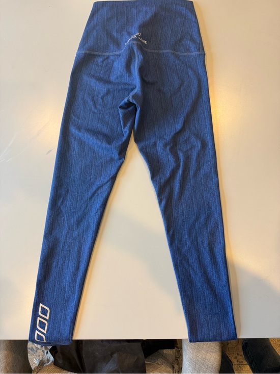 Lorna Jane Pants - Lorna Jane Navy Textured High-Rise Leggings